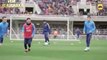 Lionel Messi Incredible nutmeg on to Javier Mascherano during Barcelona open training 04 0
