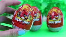 Angry Birds surprise eggs toy videos juguetes huevos sorpresa. Chupa Chups Spongebob, batm