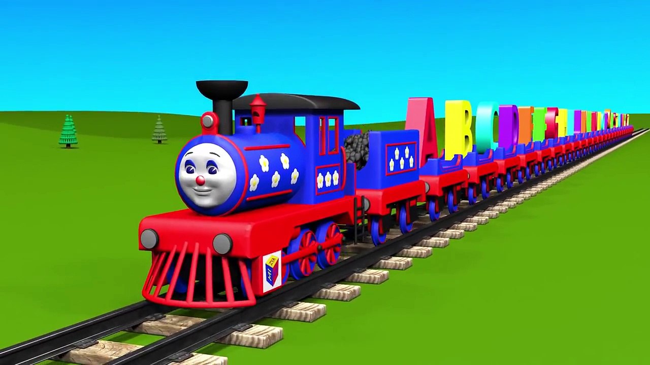l'alphabet en français avec le train