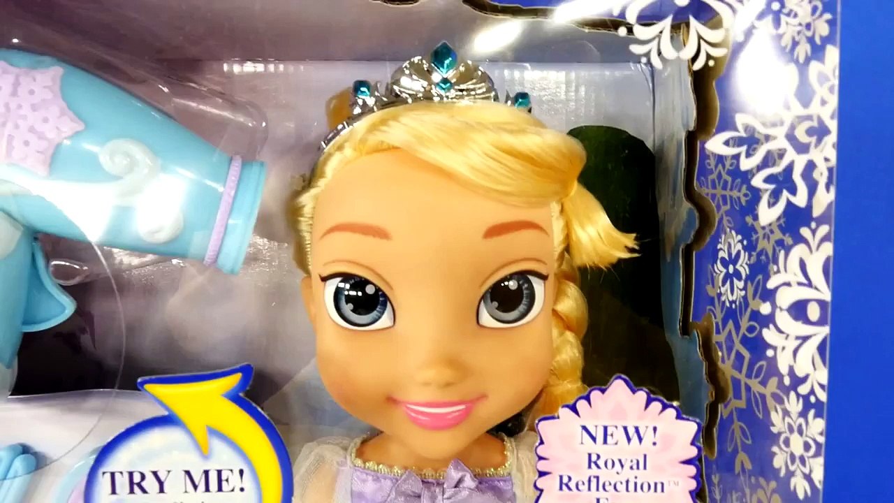 NEW Frozen Easy Styles Elsa Doll How To Change Elsas Hair Clips Extensions 2014 Disney To