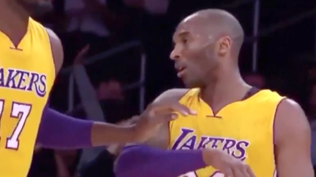 Kobe Bryant Slaps Away Roy Hibbert in Brutal Lakers Loss