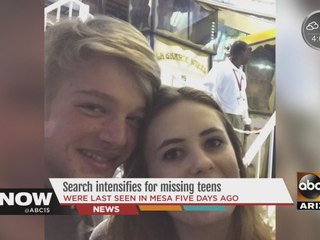 Search intensifies for missing teens