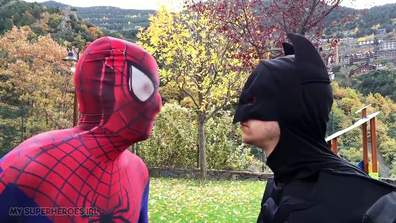 Spiderman vs Batman in Real Life - PLAYTIME AT THE PARK Superhero Movie