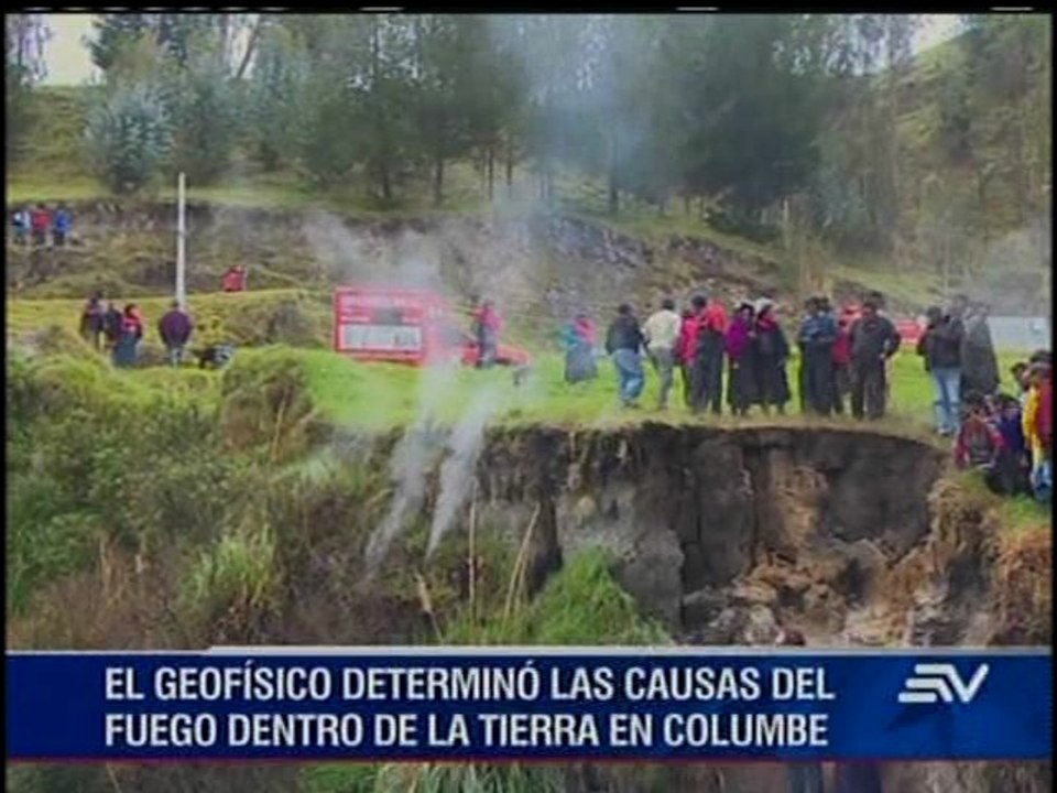 Fuego en ladera de Columbe explicación