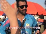 Actor Shabbir Ahluwalia in Ahmedabad for CCL 6 playing for Mumbai Heroes