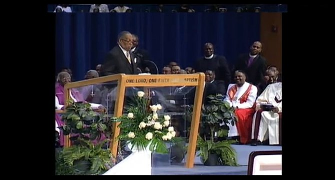 Dr. Charles Adams Thank You at Bishop William L. Bonner Homegoing