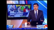 Presidente Nicolás Maduro reconoce crisis en Venezuela