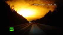 UFO Meteor Blast Massive light flash over Russian Urals stuns locals, scientists DASHCAM