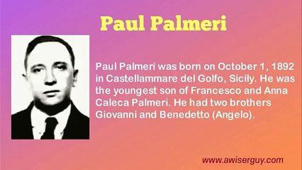 Read about Paul Palmeri at A Wiser Guy