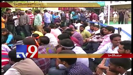 Rahul join Mass Hunger strike by HCU Students