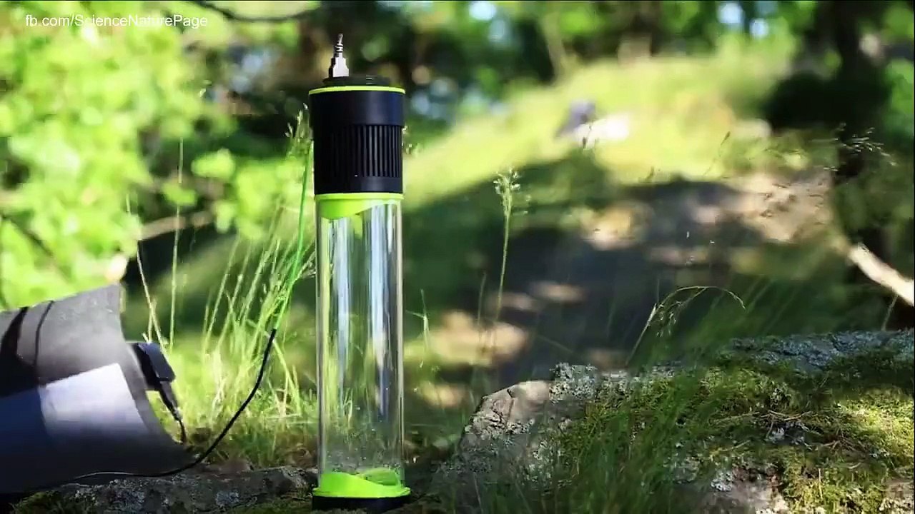 la bouteille qui transforme l'air en eau