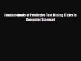 [PDF Download] Fundamentals of Predictive Text Mining (Texts in Computer Science) [Download]