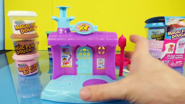Play Doh Videos Magic Fun Dough Playset Toys Littlest Pet Shop Surprise LPS - Disney Cars