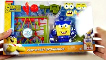 Spongebob Pop-A-Part Invincibubble SGT. Squarepants Sponge Out Of Water Play Doh Toy Batma