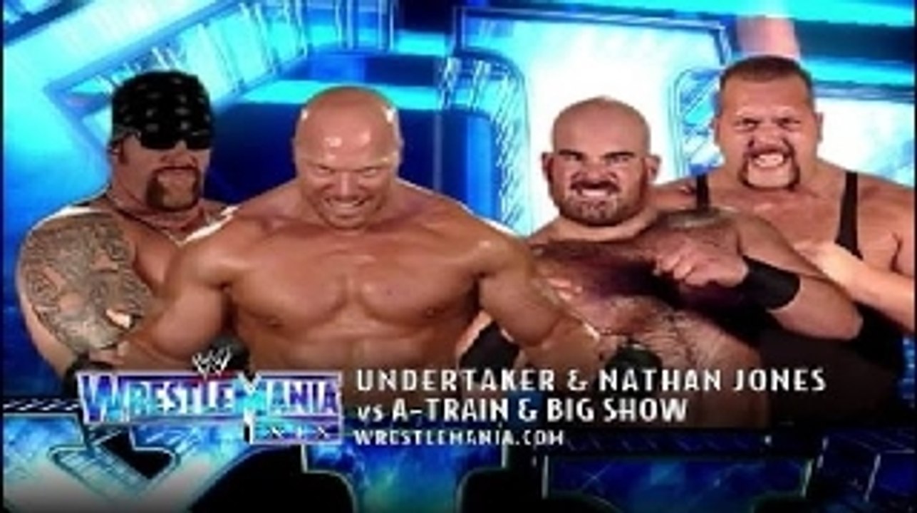 Undertaker vs Big Show & A-Train Handicap Match WrestleMania XIX