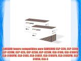 2xNEGRO toners compatibles para SAMSUNG CLP-320 CLP-320N CLP-320W CLP-325 CLP-325N CLP-325W