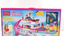 Barbie Luxury Yacht Mermaid Party --- Mega Bloks Barbie Boat Toy Unboxing