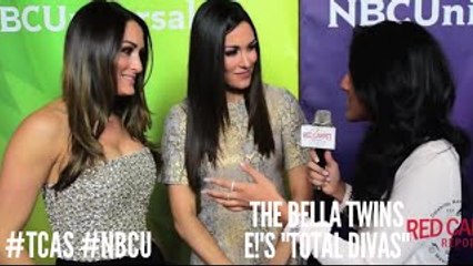 The Bella Twins #WWE #TotalDivas at NBCUniversal’s Winter 2016 Press Tour #NBCU #TCA2016