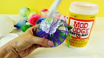 How To Make Yarn Balloon Surprise Eggs DIY Toy Eggs Frozen Little Mermaid Barbie Shopkins DCTC