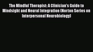 The Mindful Therapist: A Clinician's Guide to Mindsight and Neural Integration (Norton Series