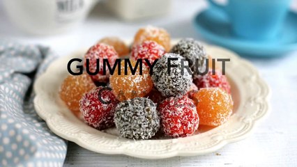 How to make GUMMY FRUIT CANDY (recipe) - Cách làm mứt kẹo dẻo hoa quả