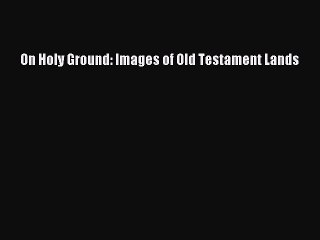 (PDF Download) On Holy Ground: Images of Old Testament Lands Read Online