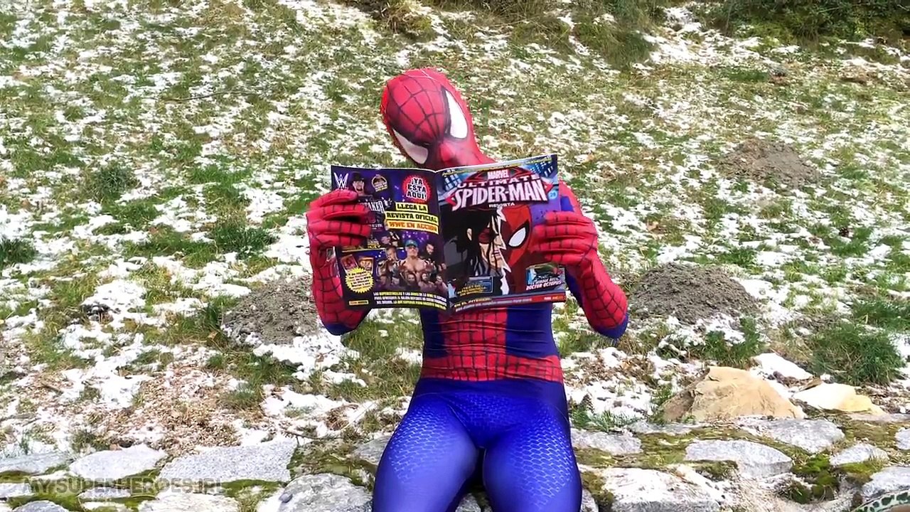 Spiderman vs Joker - Real Life Superhero Movie Fight w/ Cream Pie Face