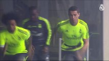 Cristiano Ronaldo showing his incredible speed vs James and Mercelo
