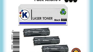 TONER HP CE285A 85A Pack Ahorro 3x TONER COMPATIBLE HP CE285A- Enviado desde Madrid.