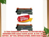 2 x T?ner Compatible con Brother Tn-2010 NON OEM ALTA CAPACIDAD (2600 copias) Tn2010 HL2130