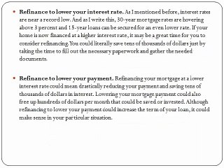5 reasons to refinance your Property Loan