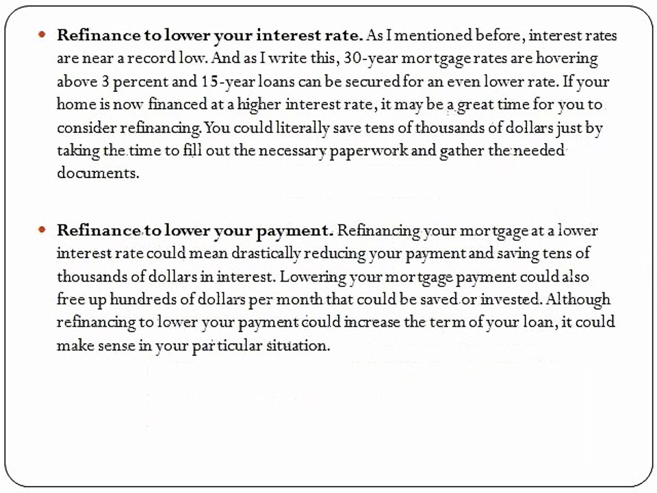 5 reasons to refinance your Property Loan