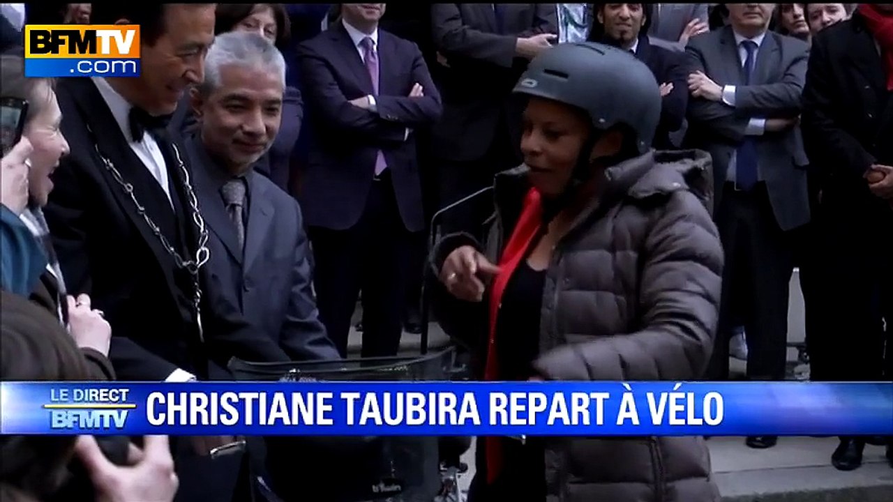 Taubira les nique à vélo