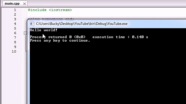 Buckys C++ Programming Tutorials - 2 - Understanding a Simple C++ Program