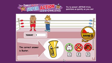 Arthur Tibble Super Action Challenge Animation PBS Kids Cartoon Game Play