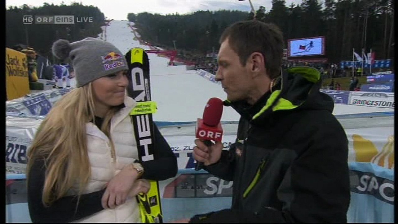 Lindsey Vonn Interview Maribor GS 1st Run