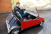 Liseli Genç, Güneş Enerjisi ile Çalışan Otomobil Yaptı
