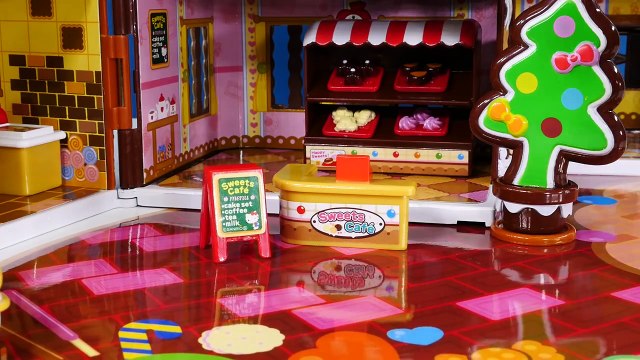 Hello Kitty & Mimmy Sweet Candy House Play Doh Cookies Treats Plastilina la Pasticceria Ciao Gattino