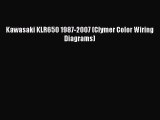 [PDF Download] Kawasaki KLR650 1987-2007 (Clymer Color Wiring Diagrams) [Download] Full Ebook