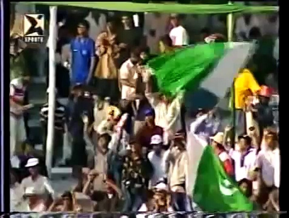 Pakistan v Sri Lanka Asian Test Championship Final Dhaka - Wasim Akram hat trick