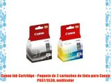 Canon Ink Cartridge - Paquete de 2 cartuchos de tinta para Canon PG37/CL38 multicolor