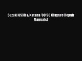 [PDF Download] Suzuki GSXR & Katana '88'96 (Haynes Repair Manuals) [PDF] Full Ebook