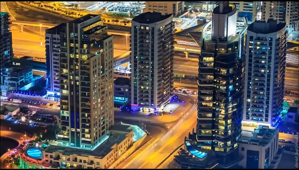DUBAI CITY NIGHT TIMELAPSE