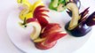 Art In Apples Show - Fruit Carving Apple Swan - Fruit Decoration