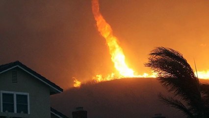 Удивительное природное явление - огненный торнадо