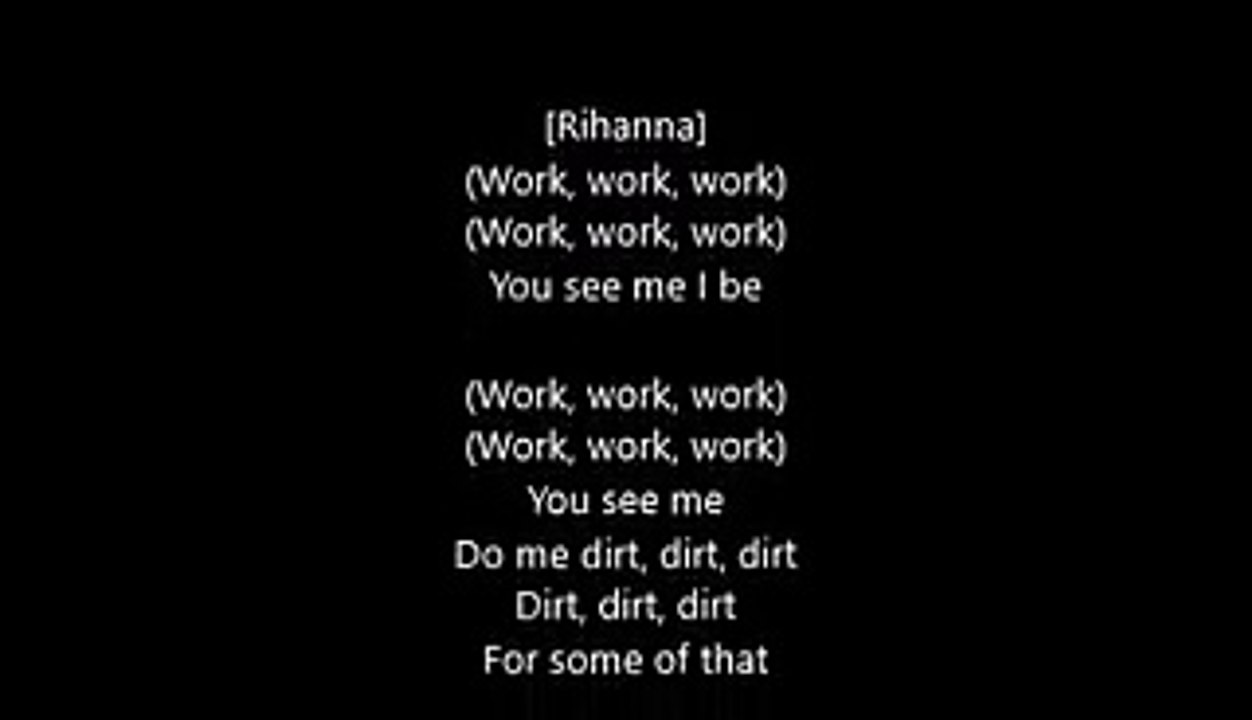 Rihanna - Work (feat. Drake) Lyrics