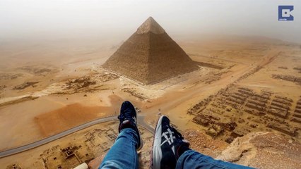Mısır Piramitlerine Tırmanan Adam! Kesinlikle İzleyin!