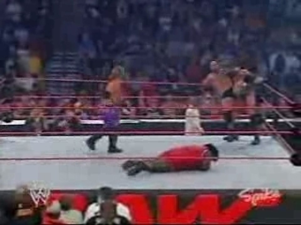 WWE RAW  6 man over the top rope full match