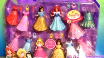 10 Disney Princess MagiClip Collection Merida Belle Snow Ariel Elsa Anna Play Doh 12 Fashi