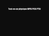 [PDF Download] Tout-en-un physique MPSI PCSI PTSI [PDF] Full Ebook
